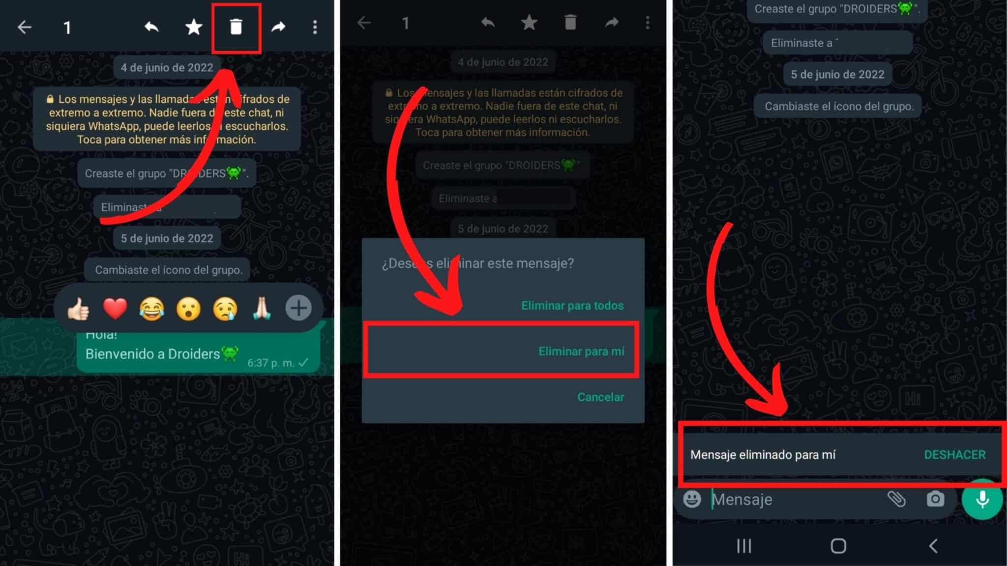 Tutorial Cómo Borrar un Mensaje de WhatsApp