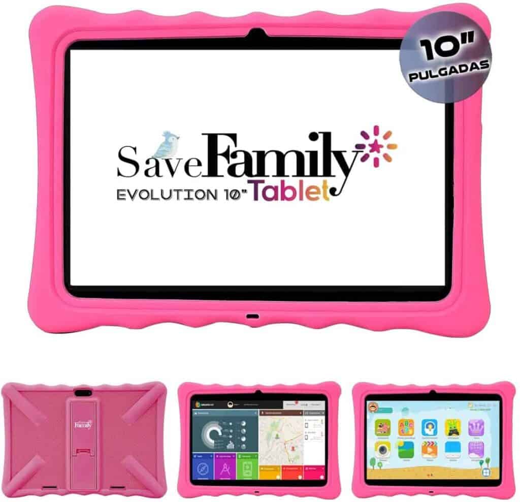 tablet para niños y adolescentes con control parental marca savefamily modelo evolution