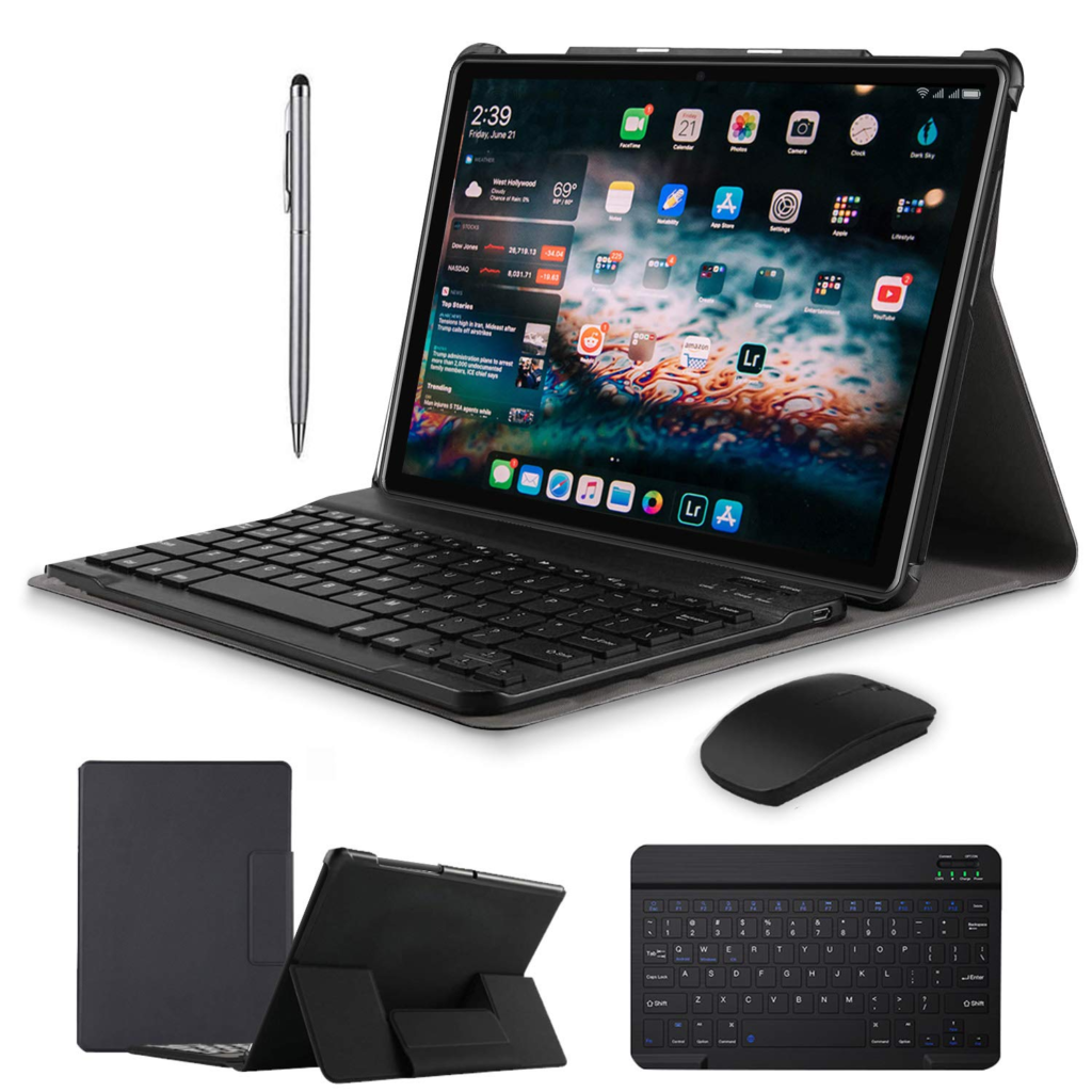 tablet duoduogo con teclado y ratón