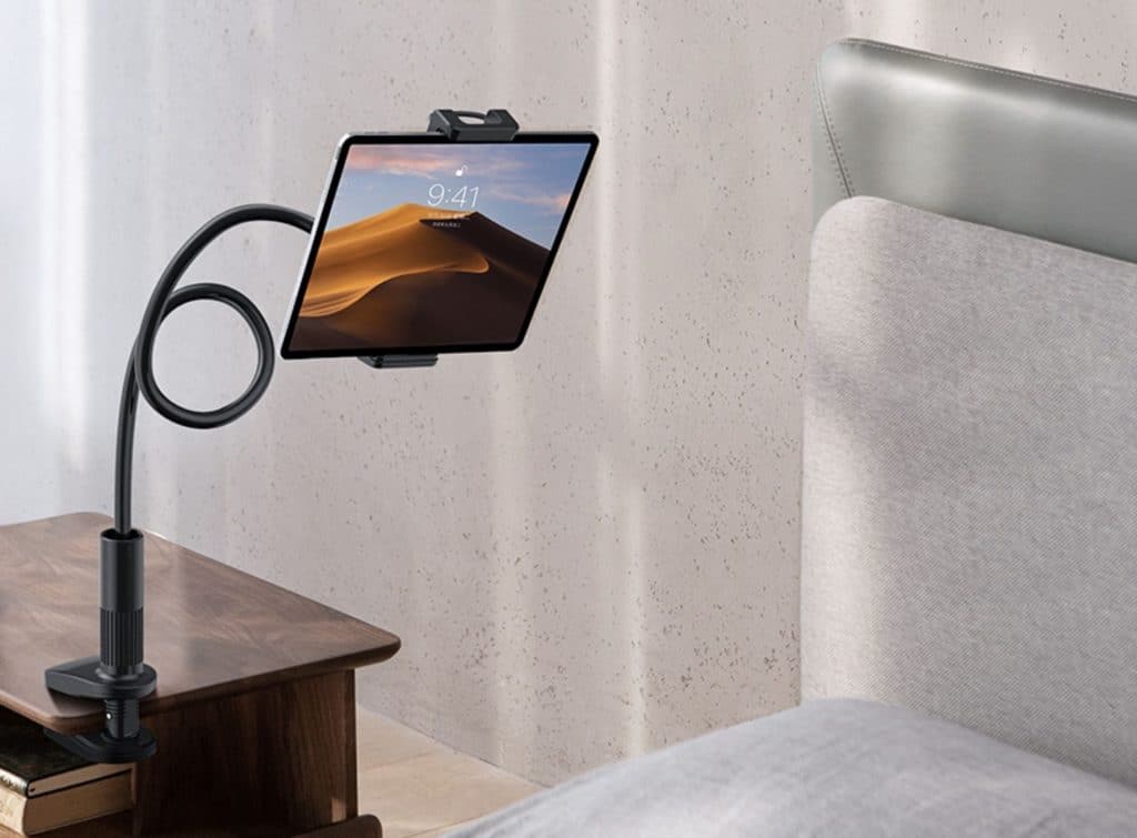 Ipad con soporte para tablet en la mesa de noche adaptadas para camas