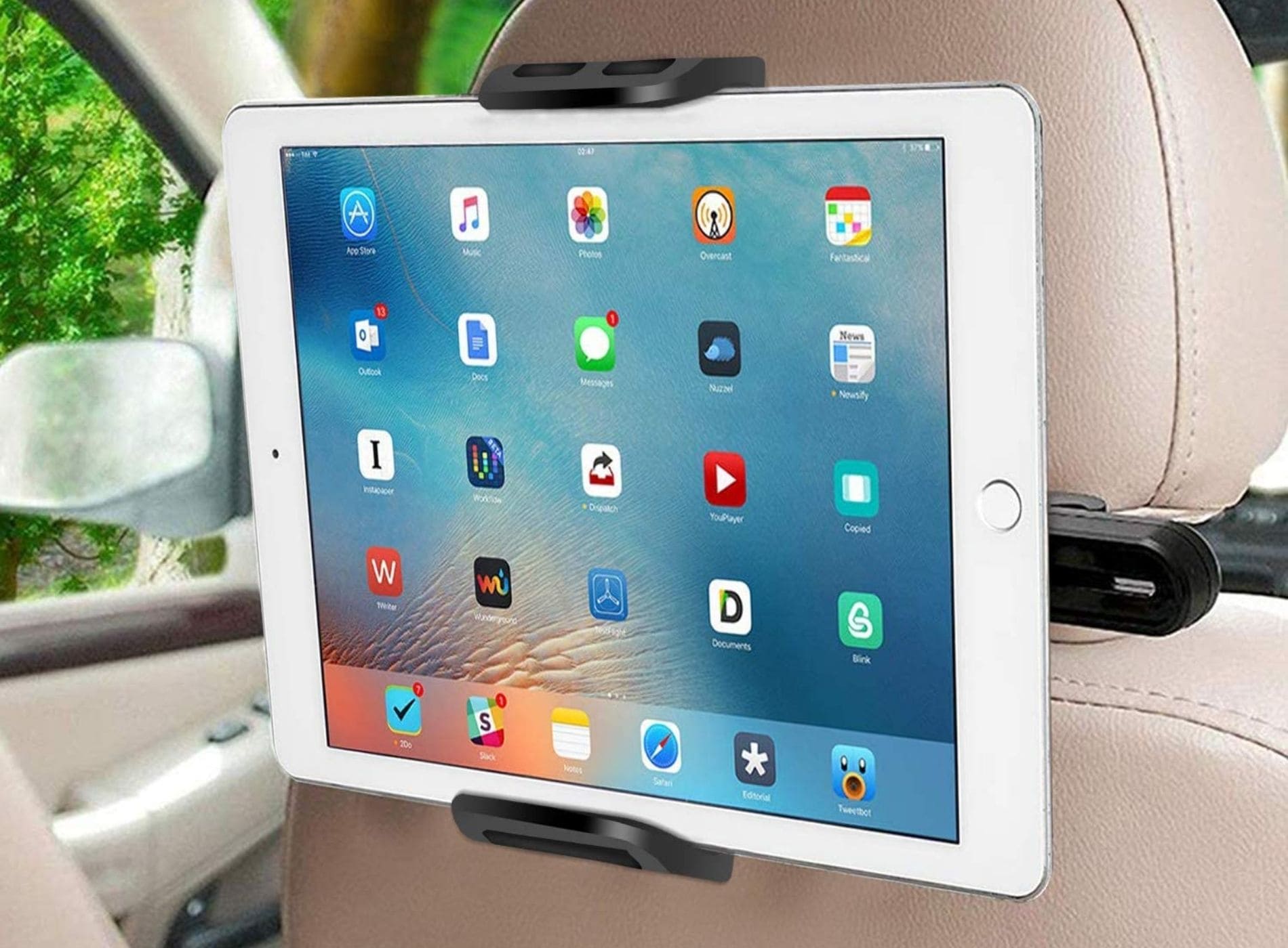 Soporte Tablet Coche Auto Base Para iPad Celular Multiángulo –
