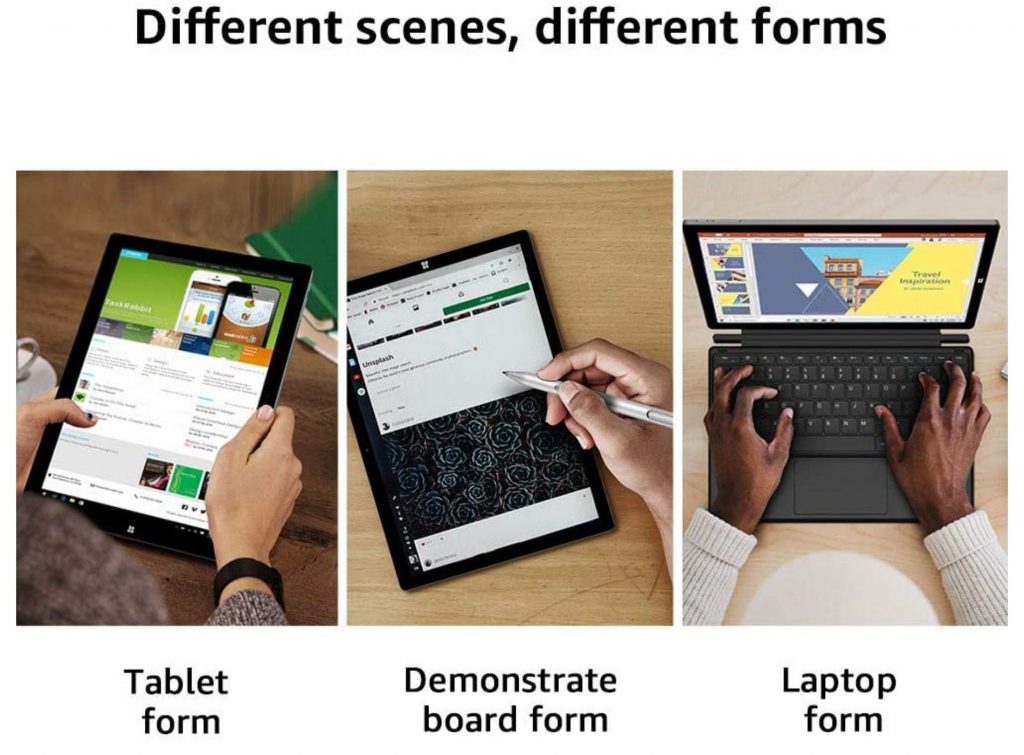 Diferentes usos y versatilidad de portatil y tablet 2 en 1