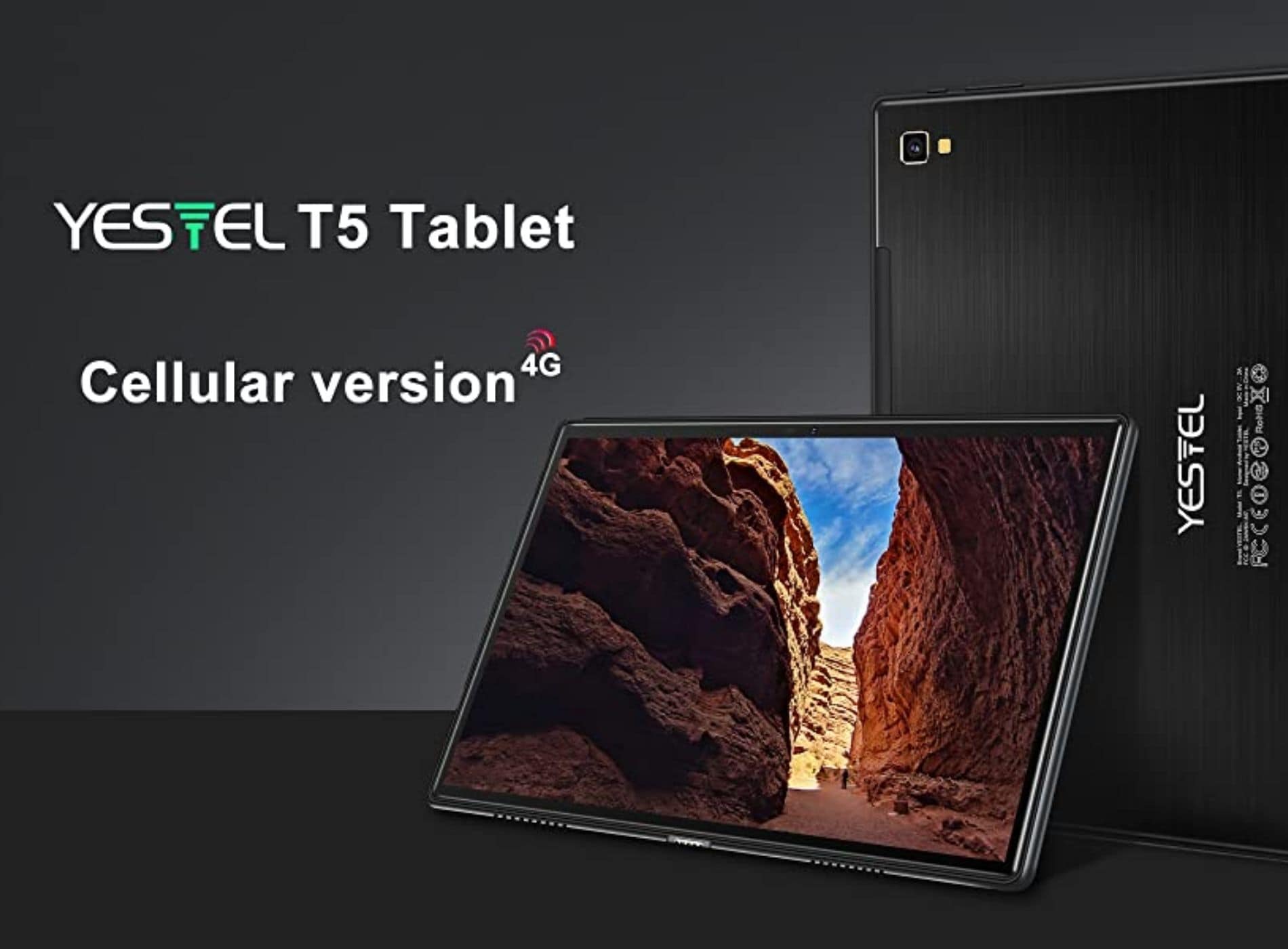 YESTEL X2 10 Inch Touchscreen Tablet - Android 8 - 3GB Ram 32GB