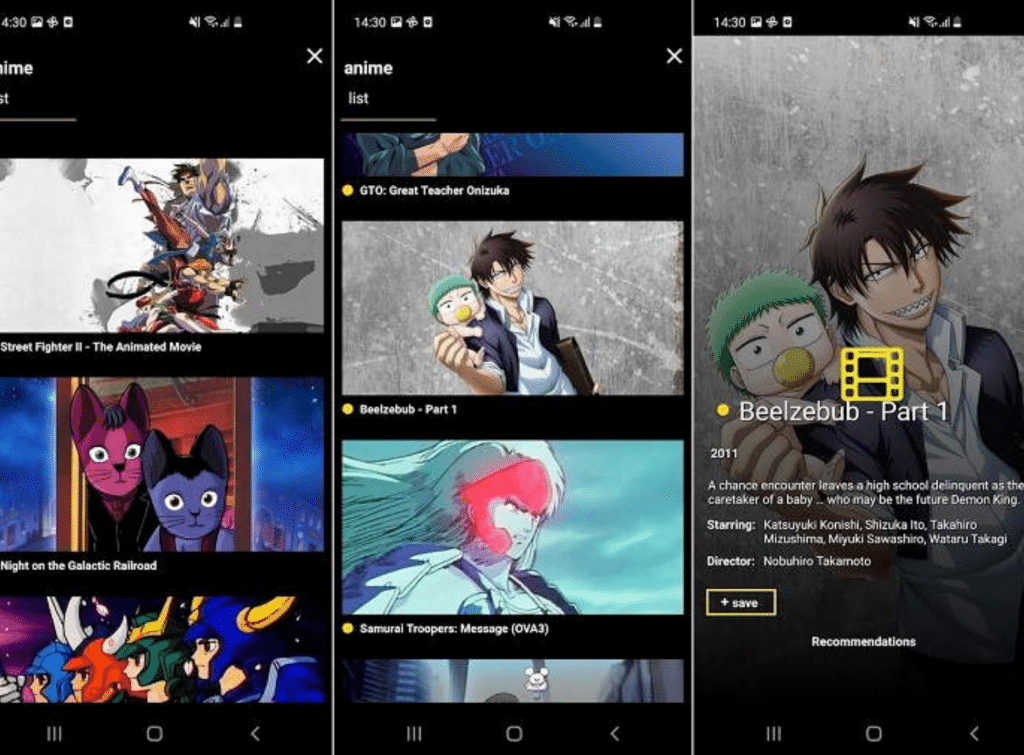 App para ver películas, series, comics y mangas ConTV

