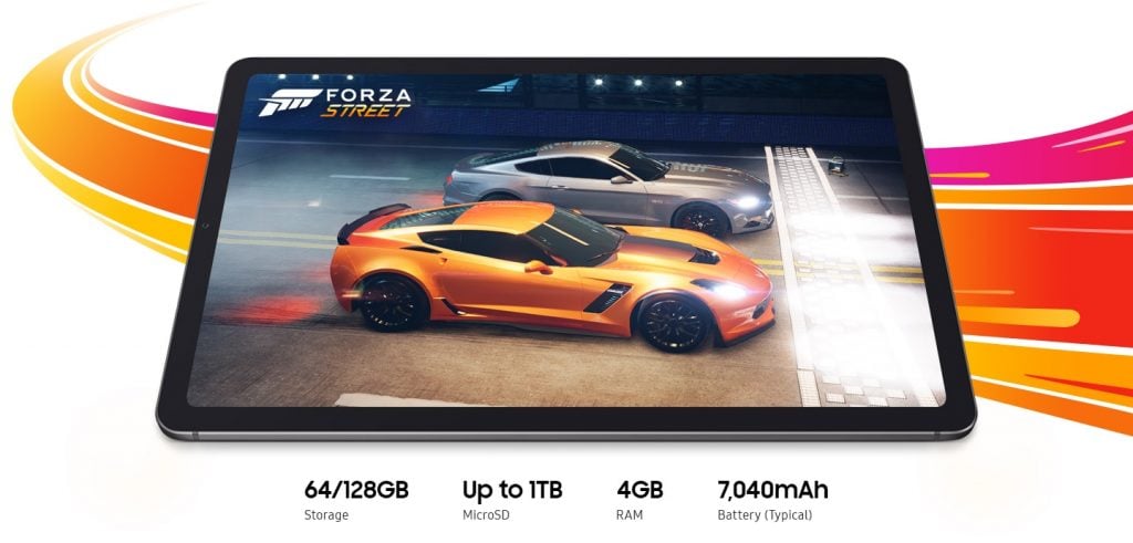 Almacenamiento de la tablet Galaxy Tab S6 Lite