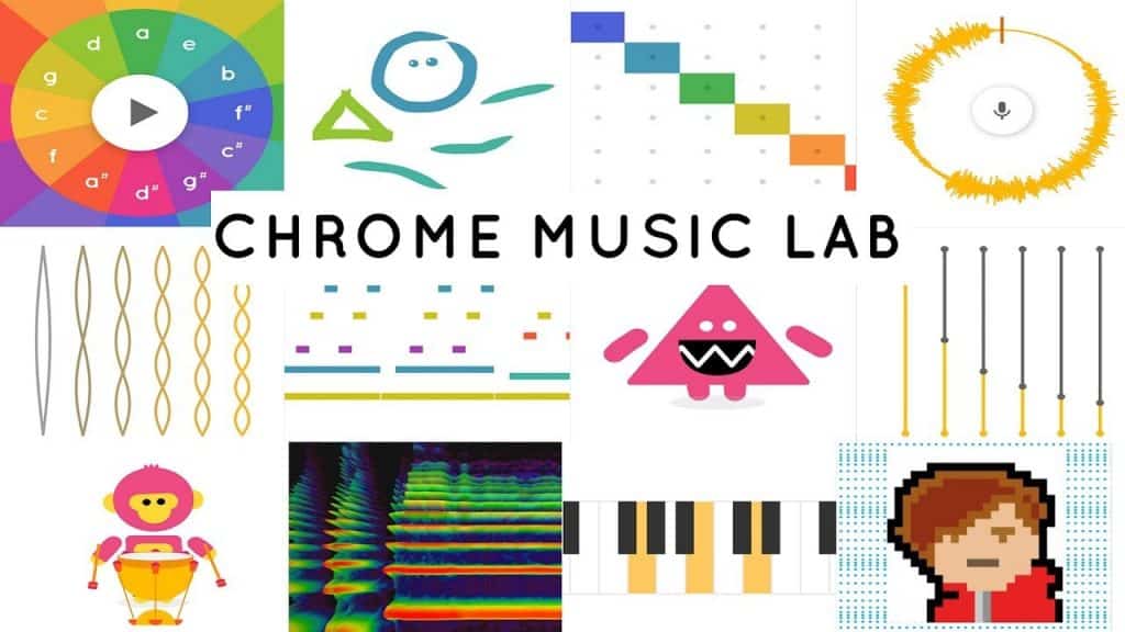 Plataforma de google Music Lab Para aprender usando música