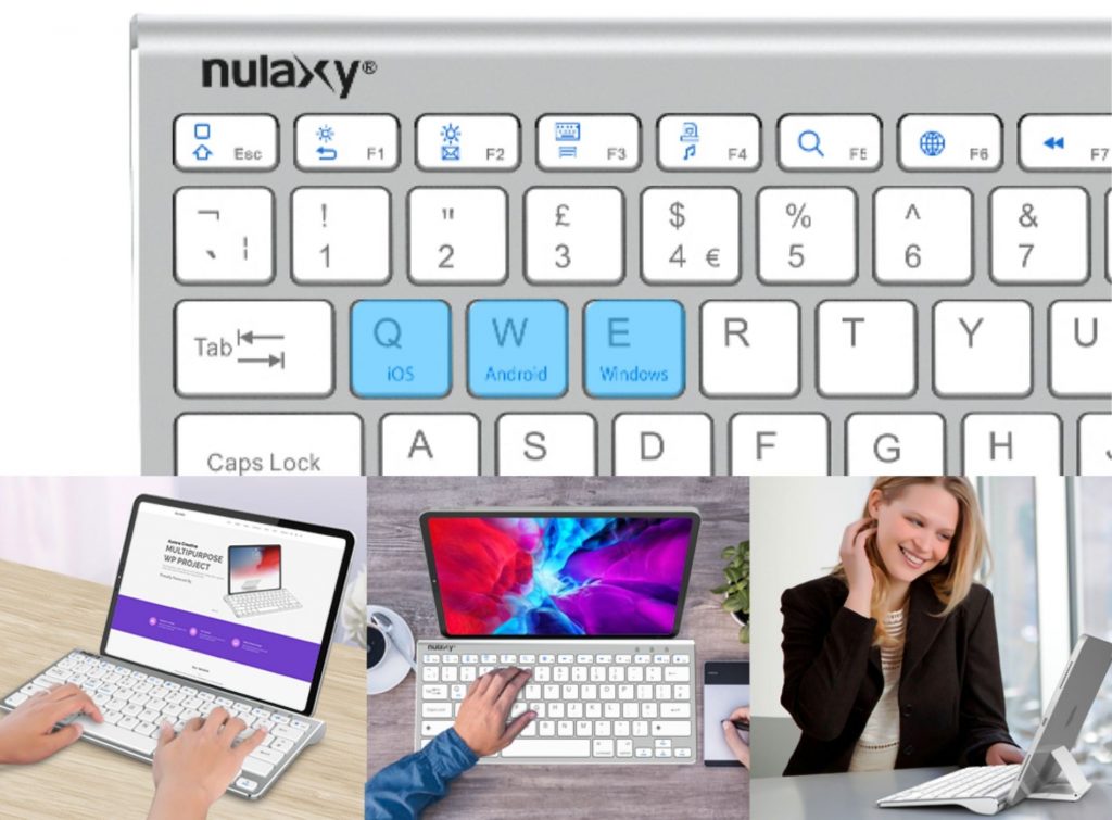 Mejor teclado inalámbrico con soporte para iPad incluido marca Nulaxy KM13