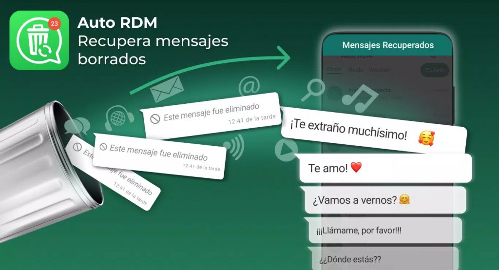Herramienta para recuperar mensajes de Whatsapp Auto RDM