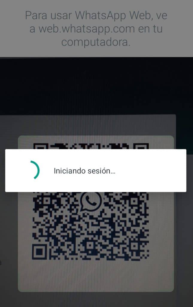 escanear QR para usar whatsapp en móvil