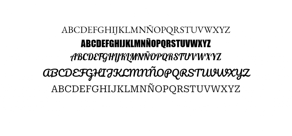 ejemplo de tipografía vs lettering